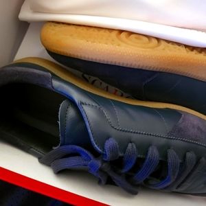 Scarosso Ryan Blue Calf Leather Sneaker 10.5/43.5 in New In Box/UnUsed Condition